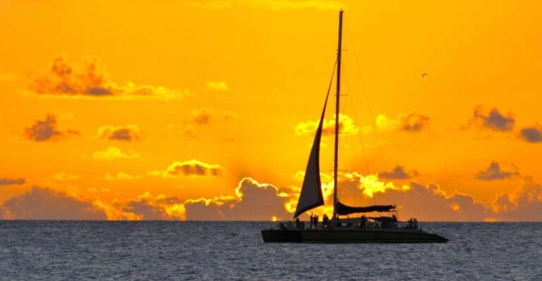 Cambrils: Costa Dorada Sunset Catamaran Cruise With Drinks