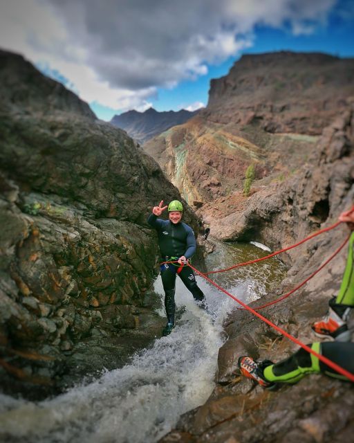 1 canyoning in the rainbow mountain gran canaria Canyoning in the Rainbow Mountain Gran Canaria