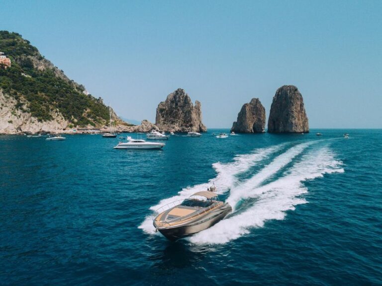 Capri Private Boat Tour From Sorrento on Riva Rivale 52