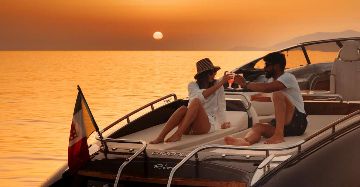 1 capri sunset champagne cruise via riva 44 speedboat Capri: Sunset & Champagne Cruise via Riva 44 Speedboat