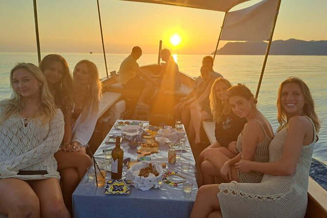 1 cinque terre sunset boat tour on a traditional wooden gozzo Cinque Terre Sunset Boat Tour on a Traditional Wooden Gozzo