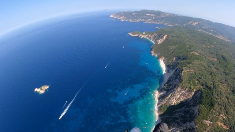 Corfu Paratrike Flight Over the Western Coastline