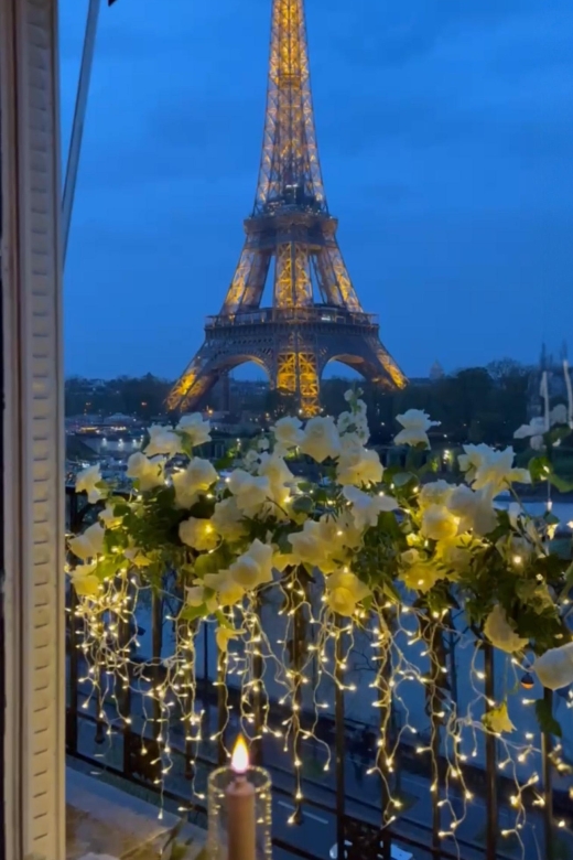 1 cosy private romantic dinner in front of the eiffel tower Cosy Private Romantic Dinner in Front of the Eiffel Tower