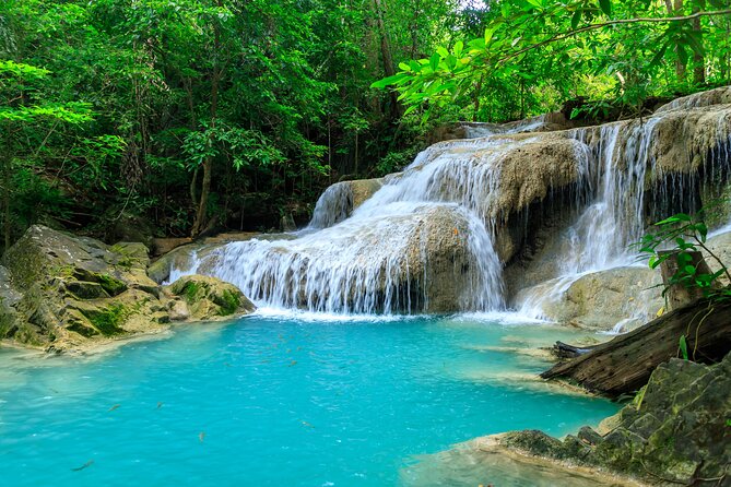 1 day tour kanchanaburi erawan waterfall Day Tour Kanchanaburi Erawan Waterfall