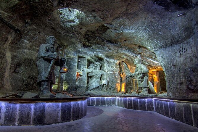 Deep in Salt Miners Route in Wieliczka Salt Mine From Krakow