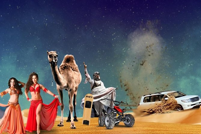 Desert Safari Dubai Quad Bike, Camel Ride , Vip Majlis, All Exclusive Services