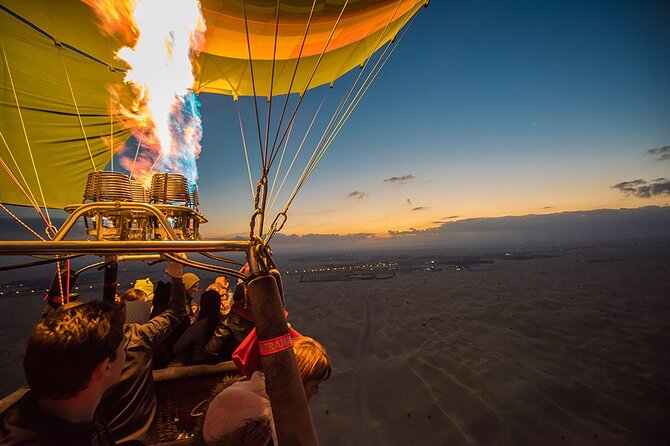 Dubai Beautiful Desert By Hot Air Balloon With Falcon Show and Camel