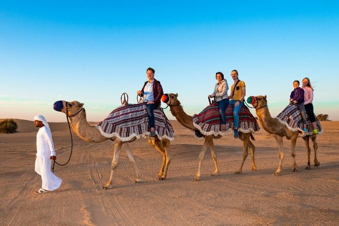 Dubai Desert 4×4 With BBQ, Dune Bashing, Camel Ride, Show