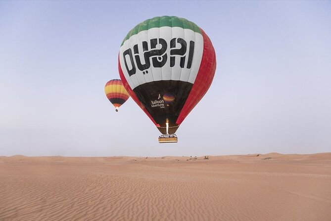 Dubai Desert By Hot Air Balloon With Falcon Show and Camel