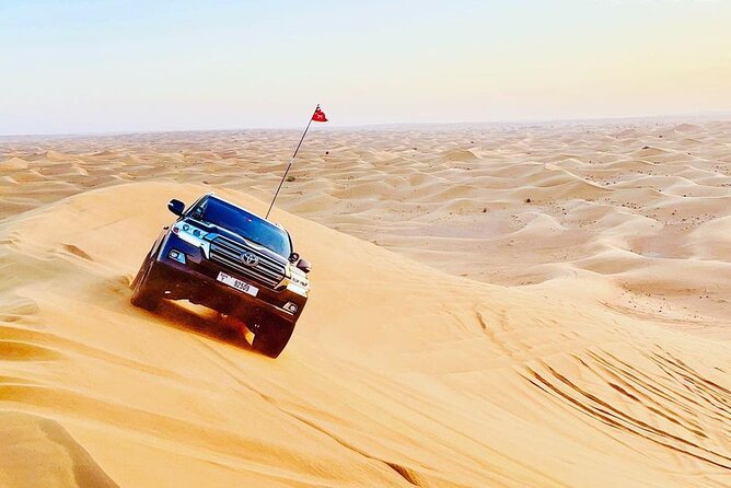 Dubai Desert Safari With Bbqbuffet, Dune Bashing, Boarding, Camel