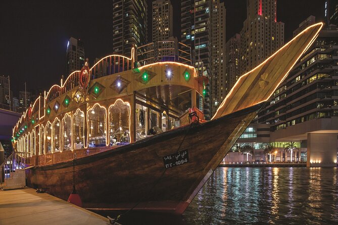 1 dubai marina dhow cruise dinner Dubai Marina Dhow Cruise Dinner