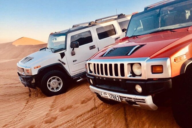 Dubai: Private Hummer Desert Safari Tour With BBQ Dinner