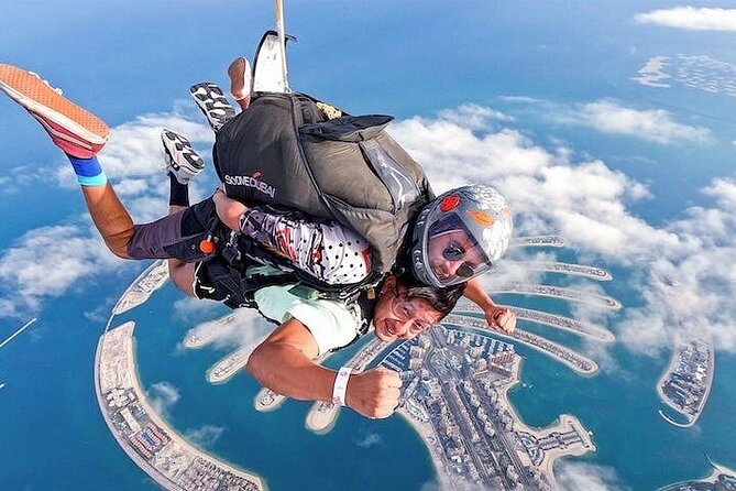 1 dubai skydive tandem over the palm with optional transfers Dubai Skydive Tandem Over The Palm With Optional Transfers
