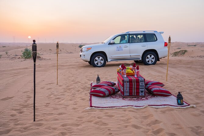 1 evening desert safari with camel ride sandboarding Evening Desert Safari With Camel Ride & Sandboarding