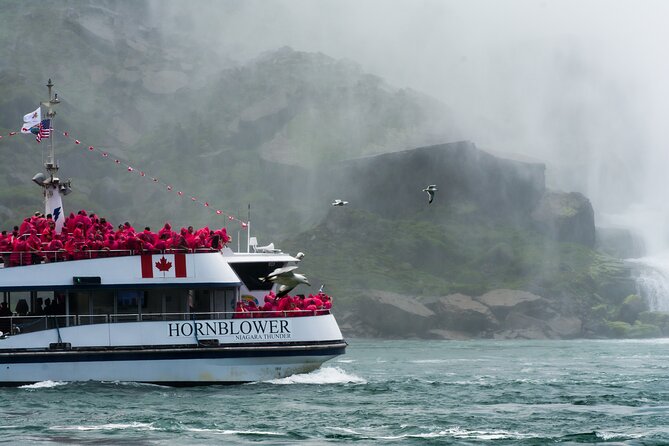 Exploring the Canadian Falls: Boat Cruise & Skylon Tower From USA