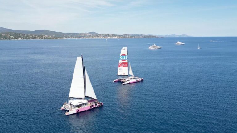 Firework Evening on a Maxi Catamaran From Saint Tropez