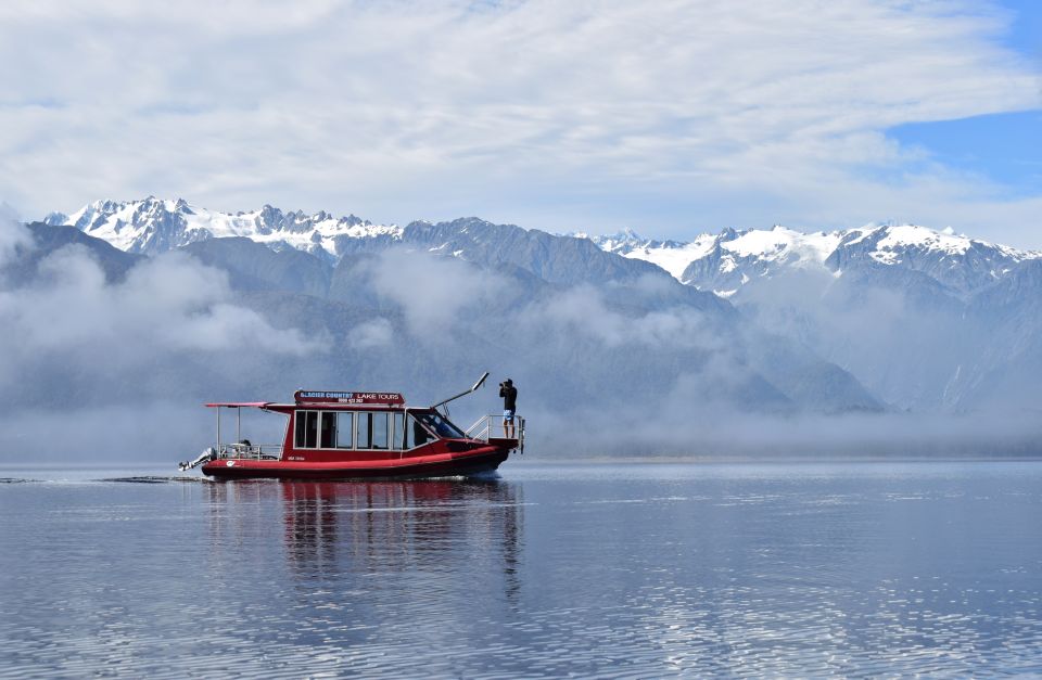 1 franz josef glacier 2 hour scenic lake mapourika cruise Franz Josef Glacier: 2-Hour Scenic Lake Mapourika Cruise