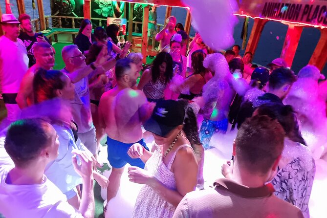 From Alanya & Side: Night Disco Cruise With Foam Party & Music