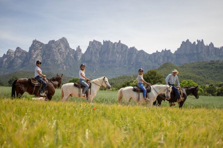 From Barcelona: Half-Day Montserrat & Horse Riding Tour