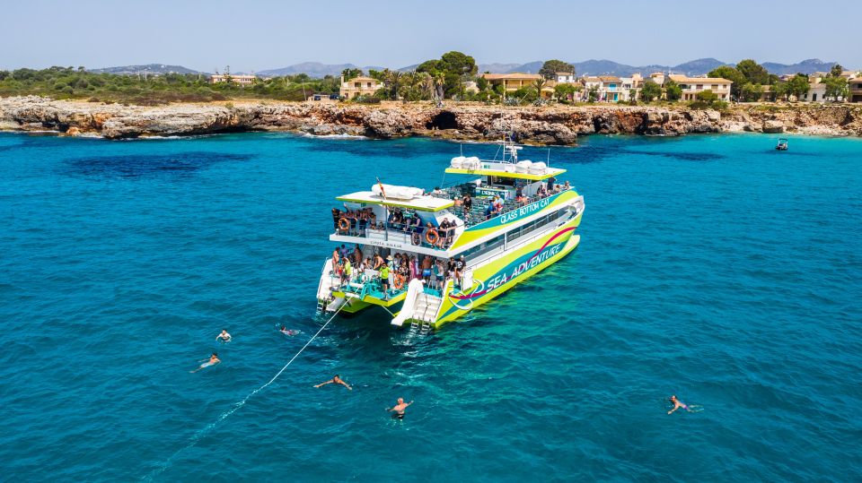 1 from cala millor east coast glass bottom boat trip From Cala Millor: East Coast Glass-Bottom Boat Trip