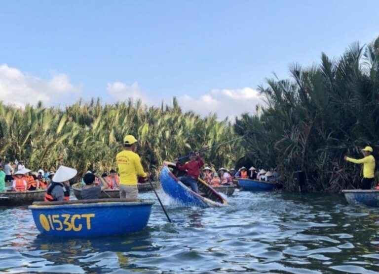 From Da Nang: Marble Mountain- Hoi An Trip -Basket Boat Ride