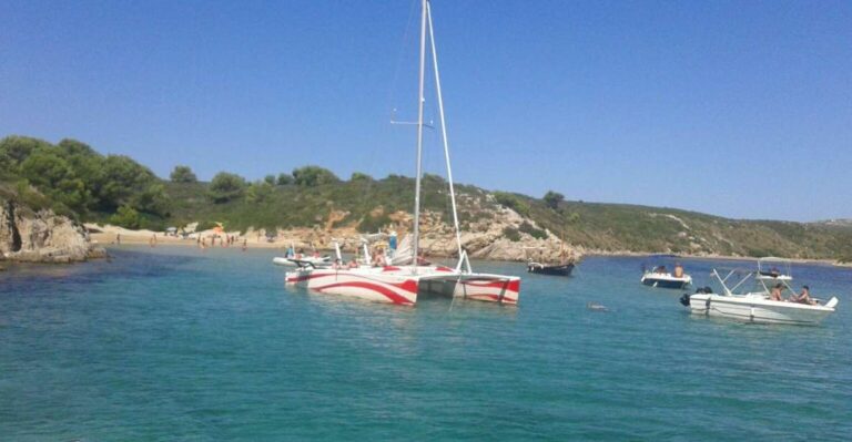From Fornells: Half-Day Menorca Catamaran Trip W/ Snorkeling