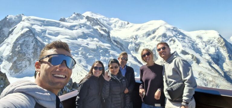 From Geneva: Chamonix, Mont Blanc & Ice Cave Guided Day Tour