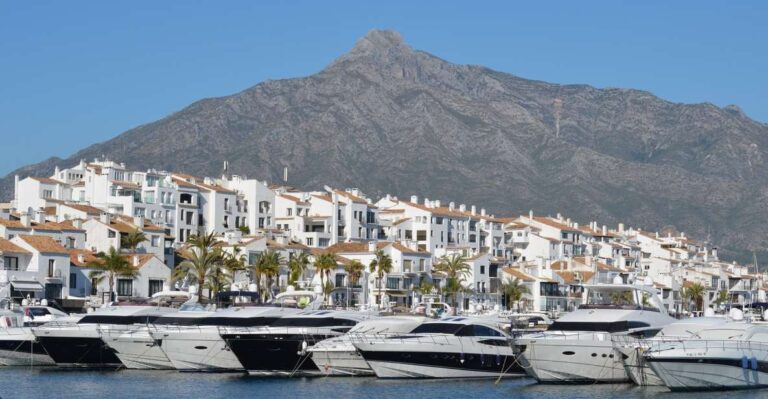 From Malaga or Costa Del Sol: Mijas, Marbella & Puerto Banus