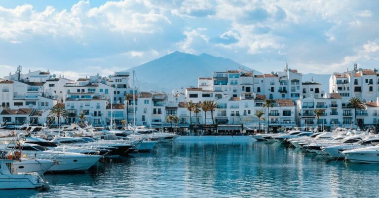 From Malaga: Private Guided Tour of Marbella, Mijas, Banús