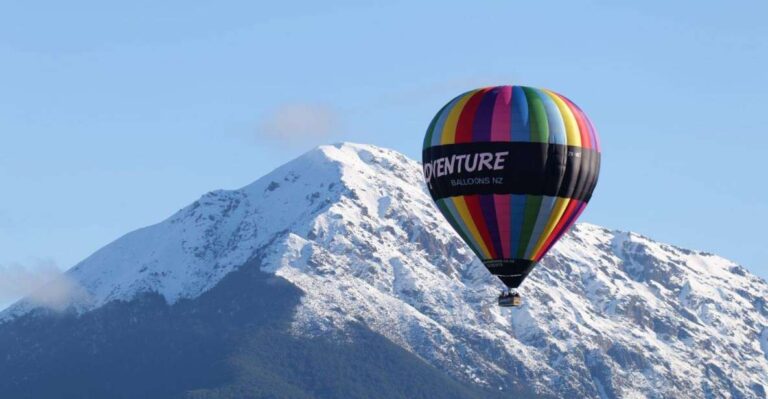 From Methven: Hot Air Balloon Flight Near Christchurch