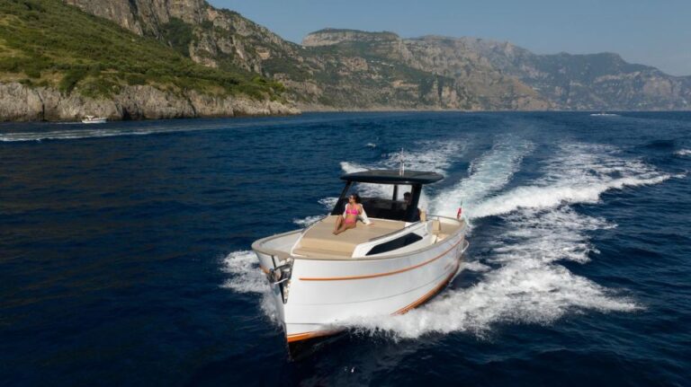 From Positano: Private Tour to Capri on a  Gozzo Boat