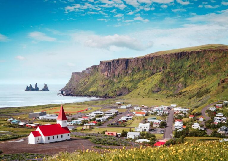 From Reykjavík: South Coast Waterfall, Black Sand & Ice Tour