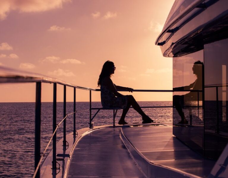 From Rhodes: Private Catamaran Sunset Cruise All Inclusive