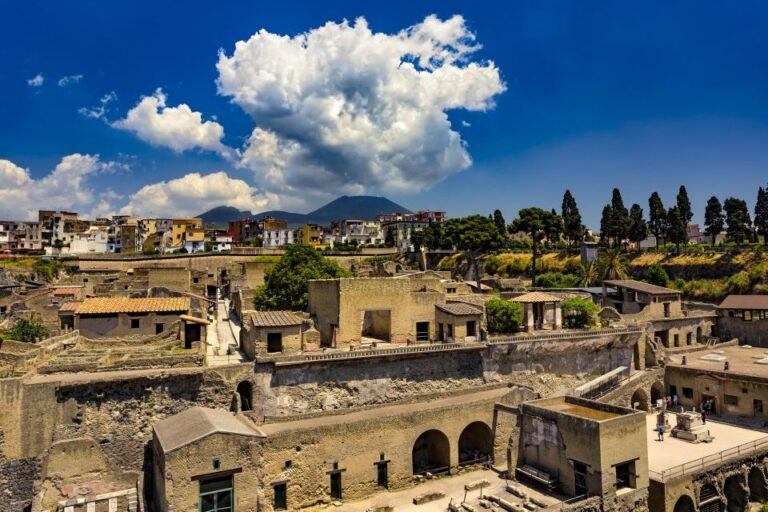 From Rome: Transfer to Amalfi Coastline via Herculaneum