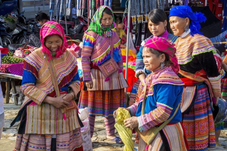 From Sapa: Ethnic Colorful Market On Sun Day – Bac Ha
