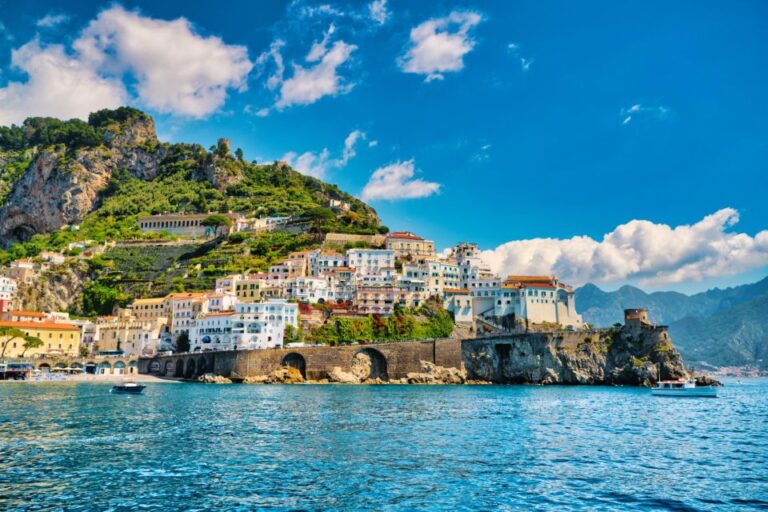 From Sorrento: Amalfi Coast Private Tour Sea and Land