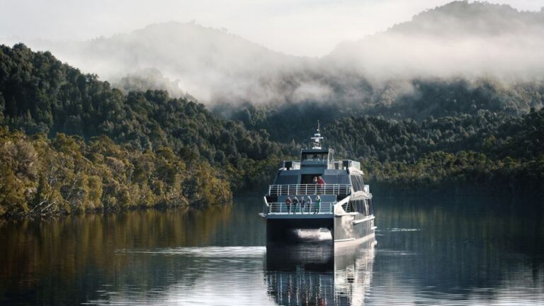 From Strahan: Evening Dinner Cruise on the Gordon River