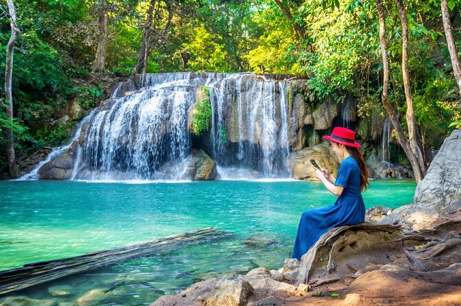 Full-Day Erawan Waterfall and River Kwai Private Guided Tour