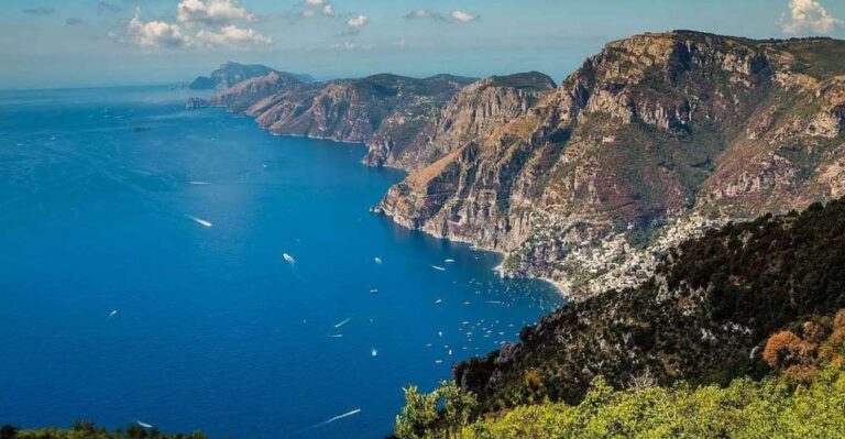 Full Day Private Boat Tour of Amalfi Coast From Sorrento