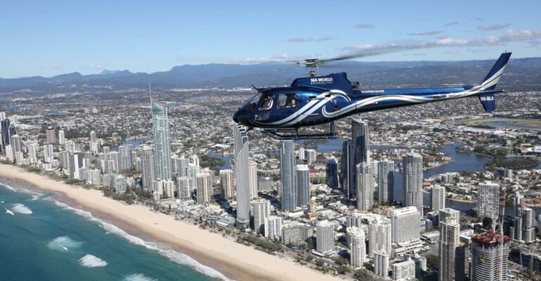 Gold Coast: Sea World and Broadwater Scenic Helicopter Tour