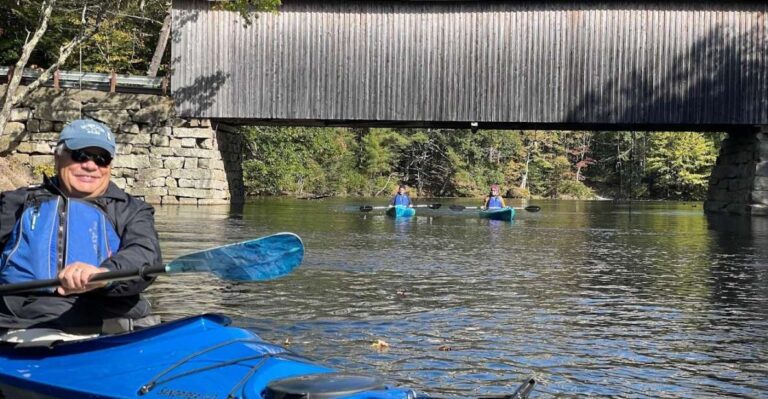 Guided Covered Bridge Kayak Tour, Southern Maine