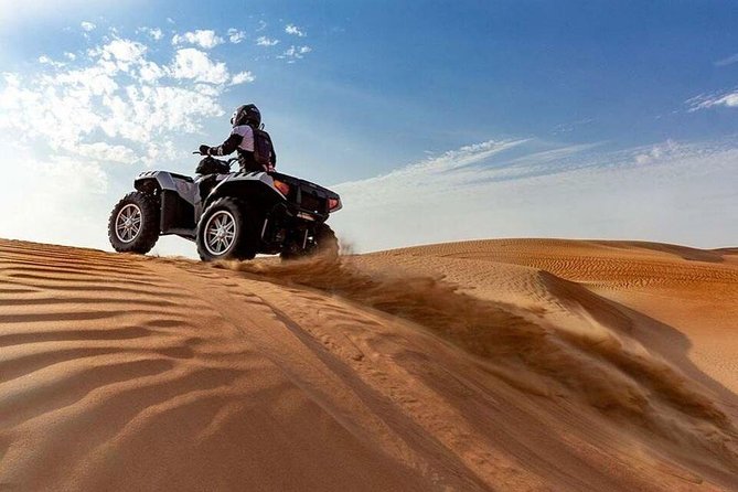 Half-Day Quad Bike Tour in Dubai Dunes With Camel Ride