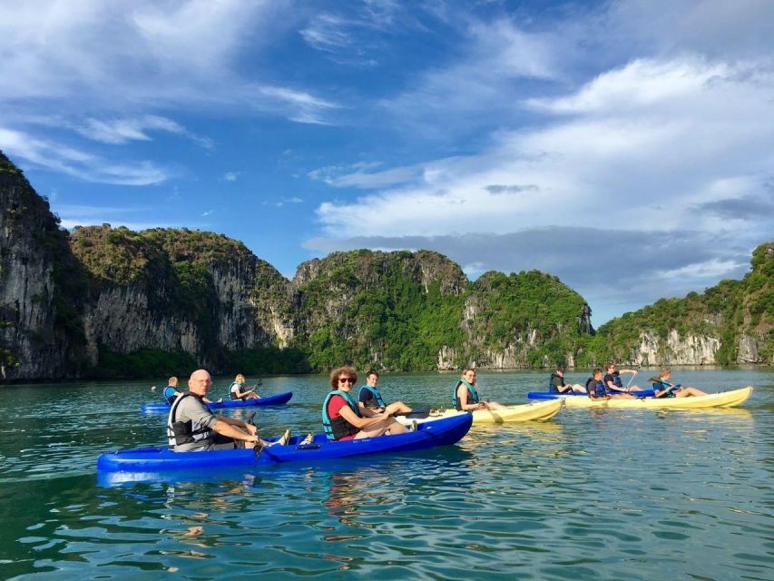 1 halong 1 day luxury cruise caves kayaking buffet lunch Halong: 1 Day Luxury Cruise, Caves, Kayaking, Buffet Lunch