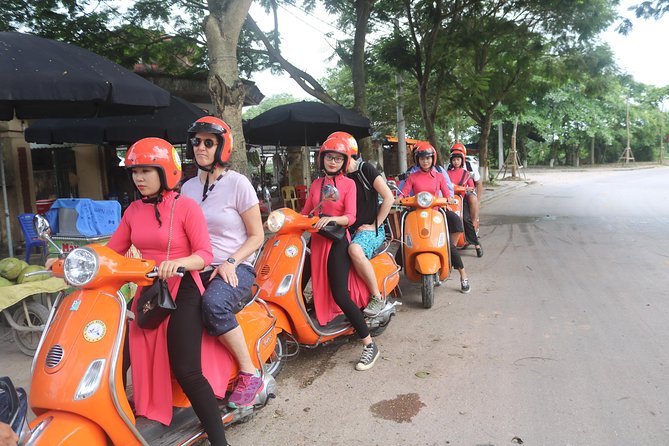 1 hanoi vespa full day city countryside with female ao dai riders Hanoi Vespa Full Day City & Countryside With Female Ao Dai Riders