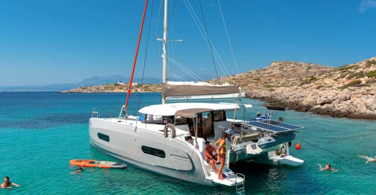 Heraklion: Catamaran Sailing Trip to Dia Island W/Lunch