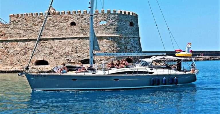 Heraklion: Luxury Sailing Trip to Dia Island-Up to 14 Guests