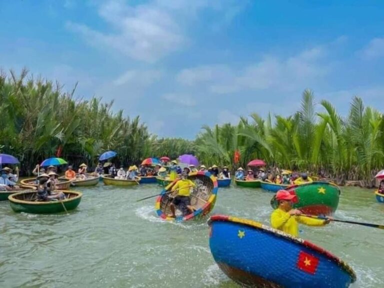 Hoi An: Basket Boat Ticket & Transfer in Cam Thanh Village