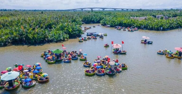 Hoi An : Cam Thanh Basket Boat Riding W Two-way Transfers