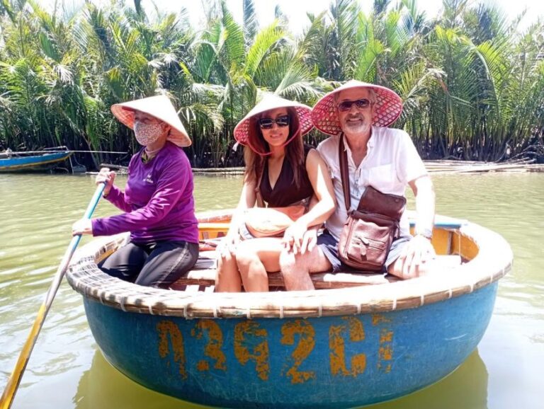 Hoi An: Coconut Basket Boat With Enjoy Coconut E-Ticket