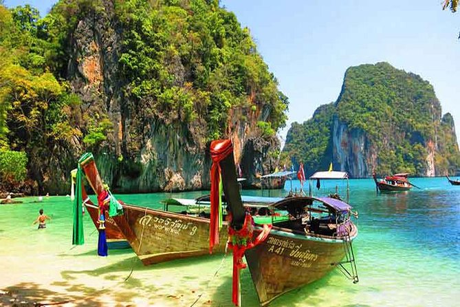 Hong Island By Long Tail Boat From Krabi